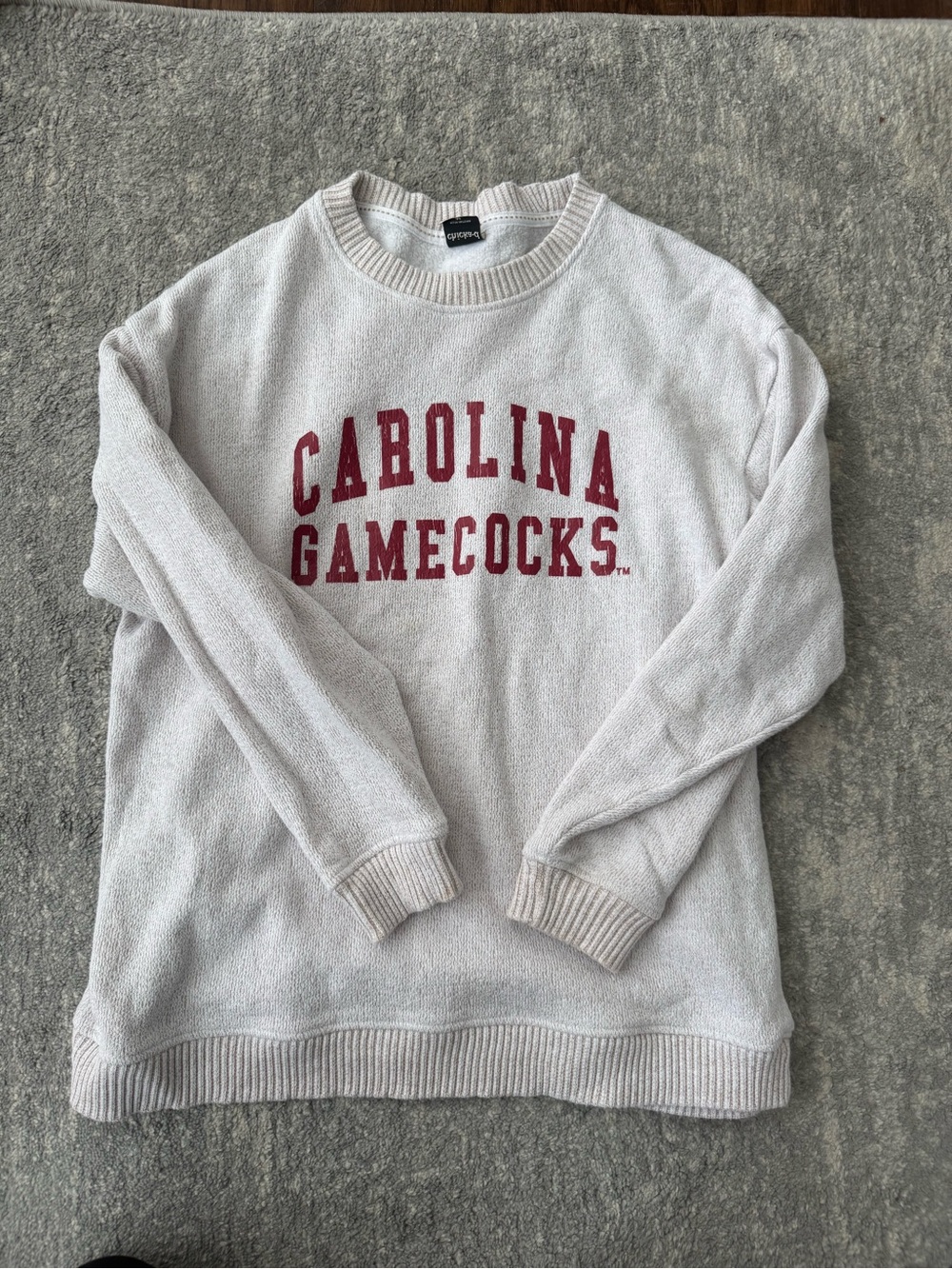 White Carolina Gamecocks Crewneck Sweatshirt